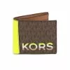 Michael Kors Signature Cooper 36H1LC0F1O Billfold Wallet In Brown Multi -Michael Kors store online michael kors 4274 9491416 1