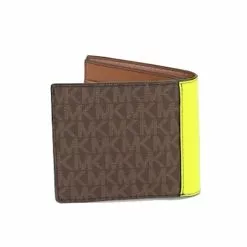 Michael Kors Signature Cooper 36H1LC0F1O Billfold Wallet In Brown Multi -Michael Kors store online michael kors 4275 9491416 4