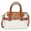 Michael Kors Signature Medium Carmen 35S2GNMS5B Satchel Bag In Vanilla -Michael Kors store online michael kors 4276 4174826 1