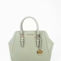Michael Kors Large Charlotte 35T0GCFS3L Satchel Bag In Army Green