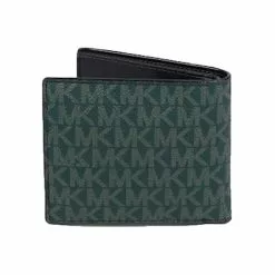 Michael Kors Men's Signature Cooper 36U1LCOF1J Bifold Wallet In Olive Multi -Michael Kors store online michael kors 4545 7490116 4