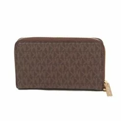 Michael Kors Signature Large Multifunction 35F8GTVW9B Phone Case Wallet In Brown Acorn -Michael Kors store online michael kors 4547 1475516 4