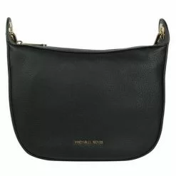 Michael Kors Raven Medium Leather Messenger Bag in Black