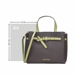 Michael Kors EMILA large PVC leather handbag with cross-shoulder for ladies 35F0GU5S3B -Michael Kors store online michael kors 4969 0100336 5