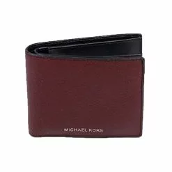 Michael Kors Men's Cooper 3 In 1 36F9LCOF2L Billfold Wallet In Merlot