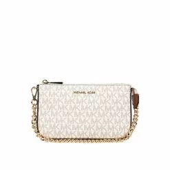 Michael Kors counter JET SET Medium PVC Presbyopic with leather chain Lady's hand Bill of Lading shoulder and underarm Mahjong bag 32F1GJ6W6B