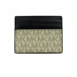 Michael Kors Cooper Tall Card Case In Signature Canvas Hemp Brown 36U9LCRD1B -Michael Kors store online michael kors 5667 7963736 3