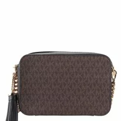 Michael Kors Ginny Medium Logo Stripe Crossbody Bag (hz) -Michael Kors store online michael kors 5837 8917836 3