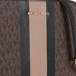 Michael Kors Ginny Medium Logo Stripe Crossbody Bag (hz) -Michael Kors store online michael kors 5837 8917836 4