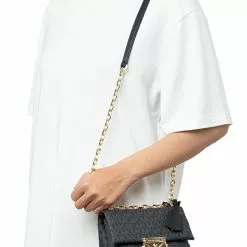 Michael Kors Cece Small Logo Shoulder Bag Black 35F2G0EC5B -Michael Kors store online michael kors 6222 3266936 4