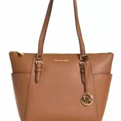 Michael Kors Charlotte Large Top Zip Tote Bag - Brown