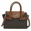 Michael Kors Signature Medium Carmen 35S2GNMS5B Satchel Bag In Brown Acorn -Michael Kors store online michael kors 6437 9894126 1