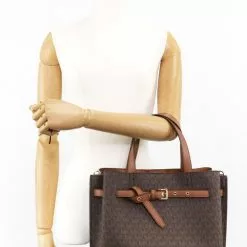 Michael Kors Emilia Large Logo Satchel - Brown -Michael Kors store online michael kors 6676 9107736 5