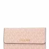 Michael Kors Jet Set Travel Large Trifold Wallet In Signature - Ballet 1 Michael Kors Jet Set Travel Large Trifold Wallet In Signature - Ballet -Michael Kors store online michael kors 7182 2616606 1