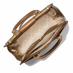 Michael Kors Everly Medium Logo Satchel Brown 30T2GZTS2B -Michael Kors store online michael kors 7273 2088826 3