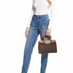 Michael Kors Everly Medium Logo Satchel Brown 30T2GZTS2B -Michael Kors store online michael kors 7273 2088826 4