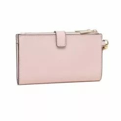 Michael Kors Jet Set Travel Double Zip Wristlet Phone Wallet Powder Blush 35F8GTVW0L -Michael Kors store online michael kors 7544 2452246 3