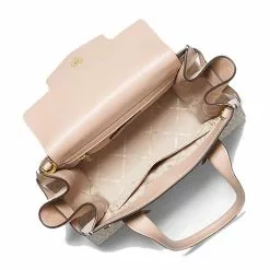 Michael Kors Carmen Medium Color-Block Logo Satchel -Michael Kors store online michael kors 7672 3138826 3