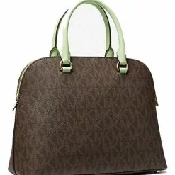 Michael Kors Cindy Medium Logo and Leather Satchel -Michael Kors store online michael kors 7694 2620626 4