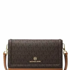 Michael Kors Jet Set Small Logo Smartphone Convertible Crossbody Bag