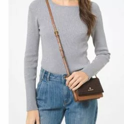 Michael Kors Jet Set Small Logo Smartphone Convertible Crossbody Bag -Michael Kors store online michael kors 8288 0112246 5