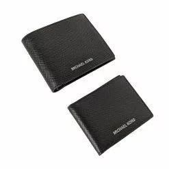 Michael Kors Harrison Leather Billfold Wallet With Passcase Black 36U9LHRF6L -Michael Kors store online michael kors 8317 5697975 5