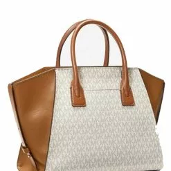 Michael Kors Avril Large Logo Top Zip Satchel -Michael Kors store online michael kors 8318 7794436 4