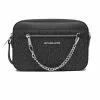 Michael Kors Large East West Zip Chain Crossbody In Signature Black Silver Hardware 35S1STTC9B -Michael Kors store online michael kors 8479 2660016 1
