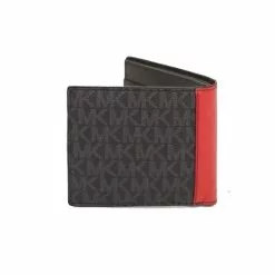 Michael Kors Men's Signature Cooper 36H1LCOF1O Billfold Wallet In Flame Red -Michael Kors store online michael kors 8645 5812416 4