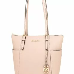 Michael Kors Jet Set Saffiano Leather Tote -Soft Pink 30F2GTTT8L-187 -Michael Kors store online michael kors 8736 0334245 5