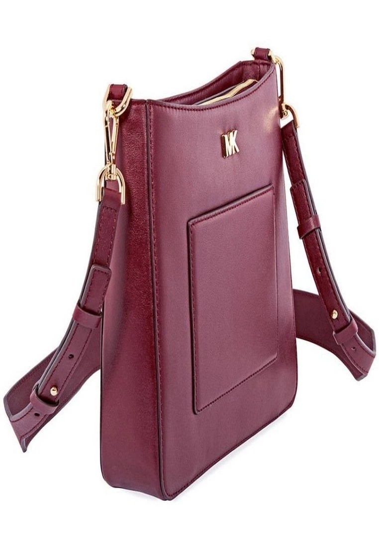 Michael Kors Gloria Leather Messenger Bag - Oxblood 30F8GG0M2L-610 4 Michael Kors Gloria Leather Messenger Bag - Oxblood 30F8GG0M2L-610 - Image 2