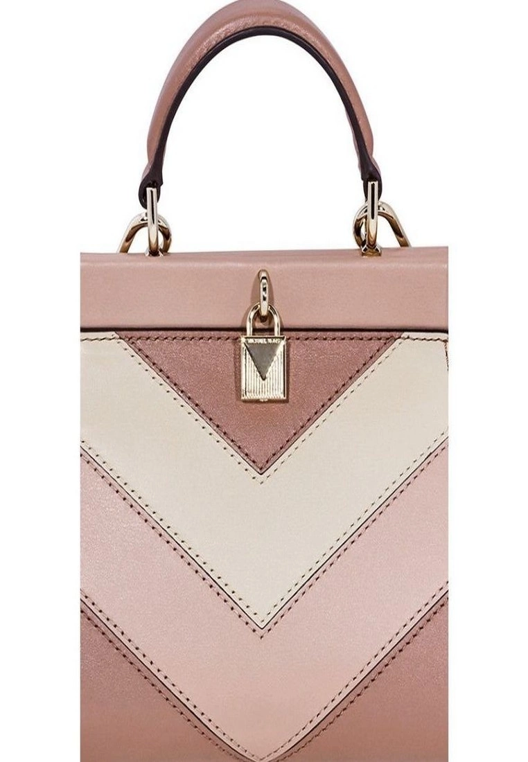 Michael Kors Gramercy Small Tri-Color Leather Satchel - 30F8TZ6S1O-964 6 Michael Kors Gramercy Small Tri-Color Leather Satchel - 30F8TZ6S1O-964 - Image 4