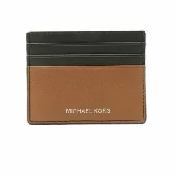 Michael Kors Cooper Pebble Leather Tall Card Case 36F9LC0D2L Luggage