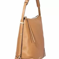 Michael Kors Crosby Large Pebbled Leather Shoulder Bag - Acorn 30H8GCBL3L-203 -Michael Kors store online michael kors 8747 4034245 3