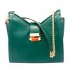 Michael Kors Whitney Small Leather Shoulder Bag - Green 30H8GWHE0L-305