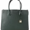 Michael Kors Mercer Large Pebbled Leather Tote - Racing Green 30F8GM9T3T-305