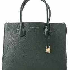 Michael Kors Mercer Large Pebbled Leather Tote - Racing Green 30F8GM9T3T-305