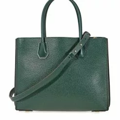 Michael Kors Mercer Large Pebbled Leather Tote - Racing Green 30F8GM9T3T-305 -Michael Kors store online michael kors 8759 7878245 3
