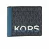 Michael Kors Cooper Mk Logo Billfold Wallet Blue 36H1LCOF1O -Michael Kors store online michael kors 8827 3335116 1