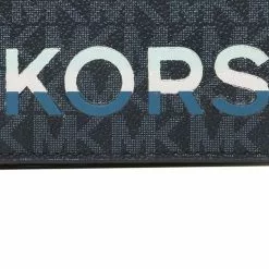Michael Kors Cooper Mk Logo Billfold Wallet Blue 36H1LCOF1O -Michael Kors store online michael kors 8828 3335116 6