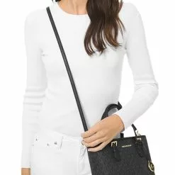 Michael Kors Jet Set Travel Extra Small Convertible Tote In Signature Canvas Black 35T9GTVT0B -Michael Kors store online michael kors 8835 7723126 5