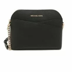 Michael Kors Jet Set Travel MD Dome Crossbody Bag 35F1GTVC6T Black