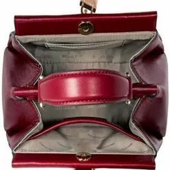 Michael Kors Gramercy Colour-Blocked Leather Satchel - Oxblood/Soft Pink 30F8GZ6S1T-921 -Michael Kors store online michael kors 8858 0034245 3