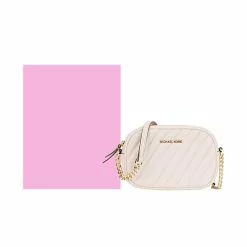Michael Kors ROES Small vegan Leather Twill women's One Shoulder crossbody bag 35S1GXOC1U POWDER BLUSH -Michael Kors store online michael kors 8879 9598836 5