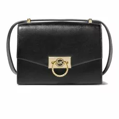 Michael Kors Hendrix Extra-Small Leather Crossbody Bag 32F0G1HC0L Black