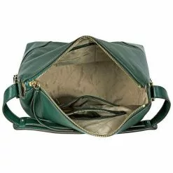 Michael Kors Crosby Large Pebbled Leather Shoulder Bag - Racing Green 30H8GCBL3L-305 -Michael Kors store online michael kors 8919 9924245 4