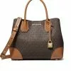 Michael Kors Mercer Gallery Small Signature Satchel Brown/Acorrn 30F1GZ5S5B -Michael Kors store online michael kors 8938 9521416 1
