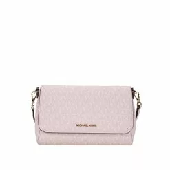 Michael Kors JET SET ITEM Medium women's PVC One shoulder crossbody bag 35H8GTTC6B DK PWDR BLSH