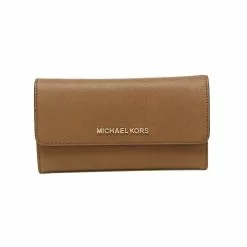 Michael Kors Jet Set Travel Large Trifold Wallet Luggage 35S8GTVF7L