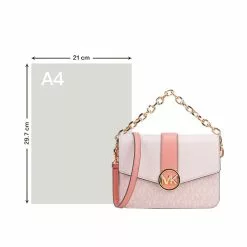 Michael Kors CARMEN Small ladies' PVC and leather one-shoulder handbag 35S2GNMC7V -Michael Kors store online michael kors 9233 9299236 5